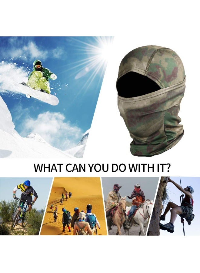 دايتويز قناع وجه بالاكلافا للحماية من الأشعة فوق البنفسجية وغطاء رأس مقاوم للرياح وقناع تكتيكي للتزلج وركوب الدراجات في الهواء الطلق وصيد الأسماك والصيد والتمويه - Image 5